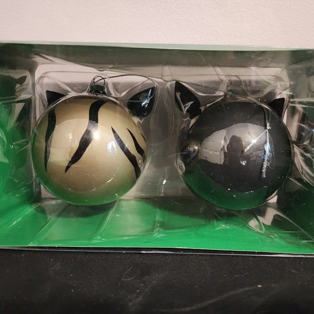 2/$15 Cute Double Cat Christmas Ornaments - Large, Brand New - Picture 6 of 6